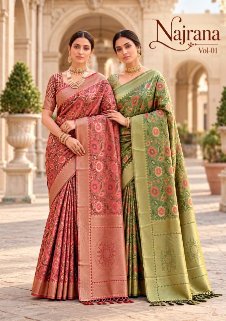Najrana Vol 1 By Bunawat Banarasi Silk Saree 